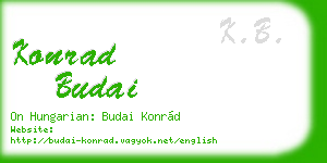 konrad budai business card